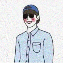 柠檬黄配色动漫头像，男生清爽风
